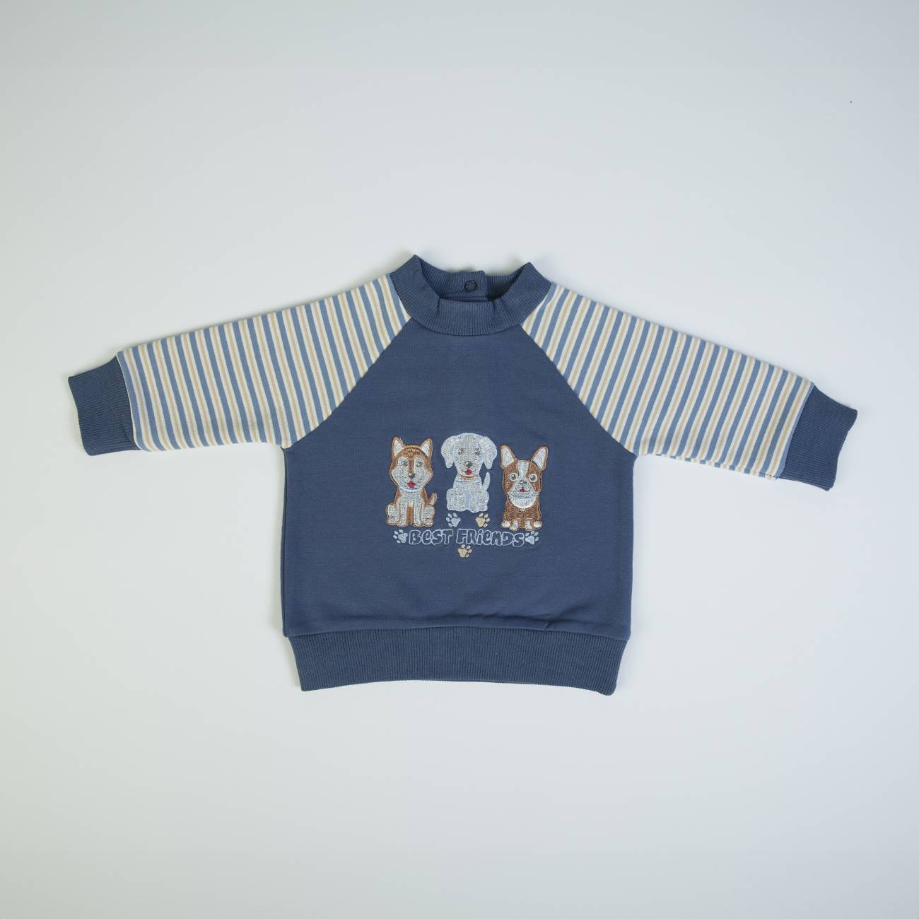 Organic Baby Boys Navy Dogs Tracksuit