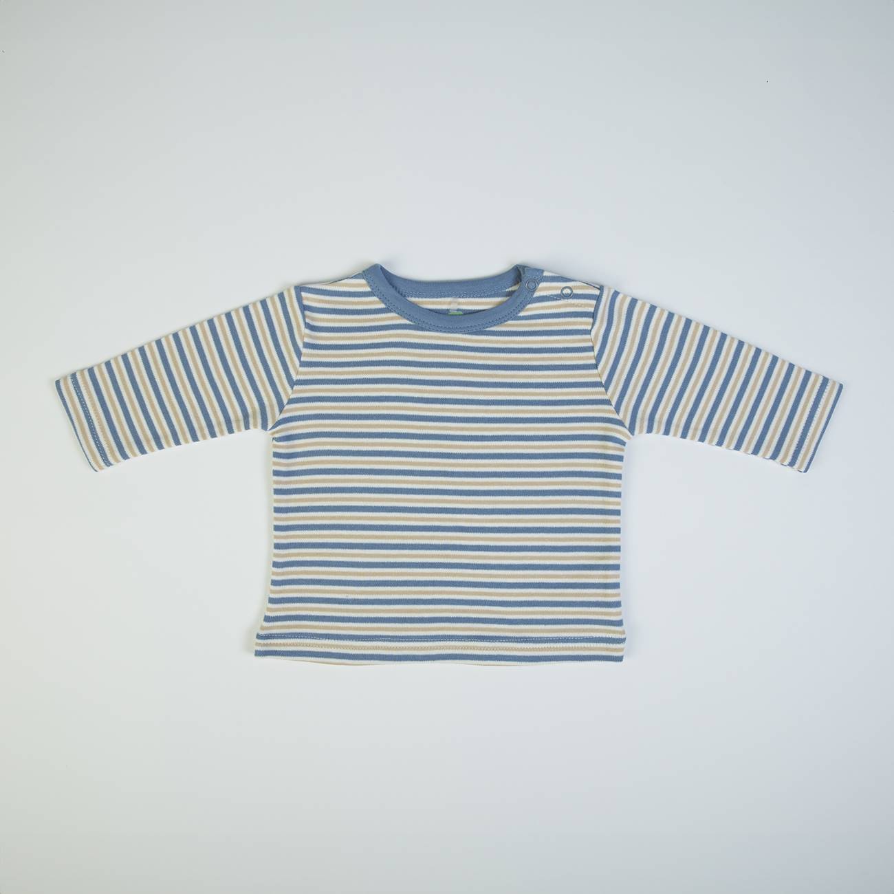 Organic Navy Baby Boys Salopete and Top 2 Piece Set