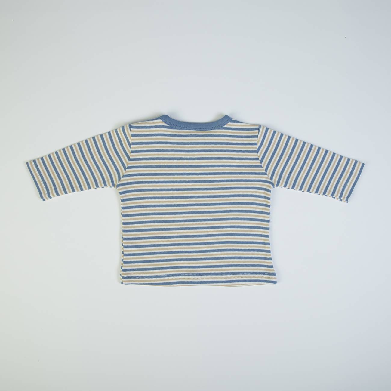 Organic Navy Baby Boys Salopete and Top 2 Piece Set