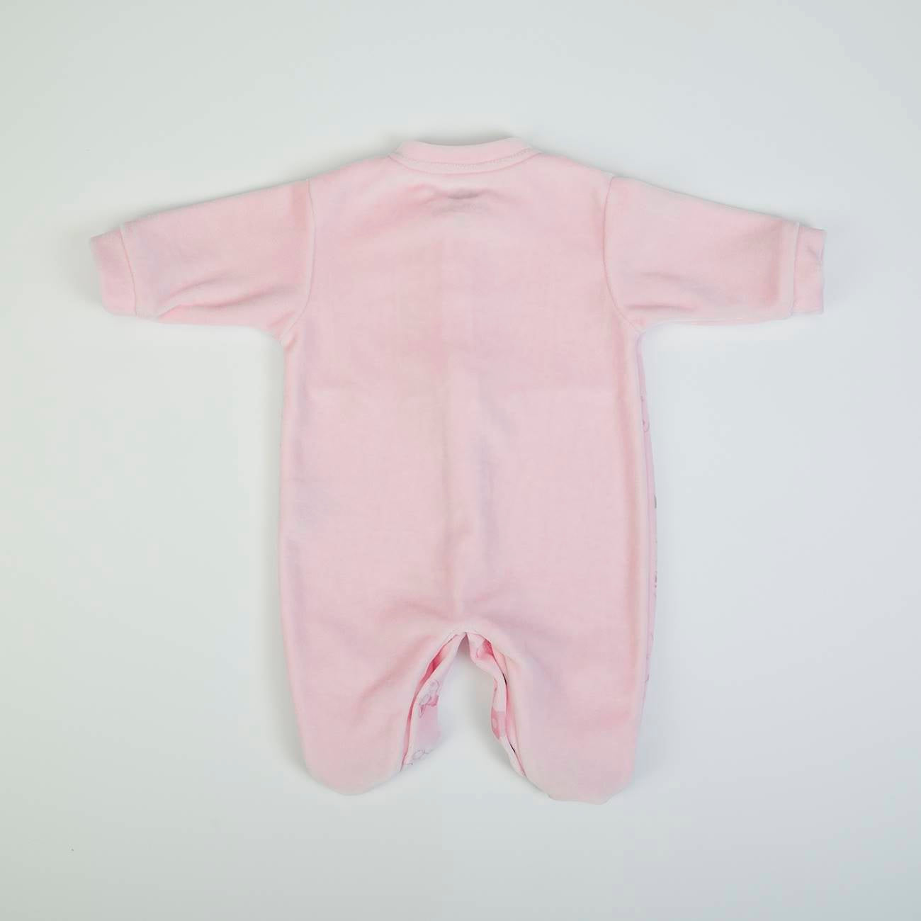 Organic Baby Girls Pink Cats Babygrow