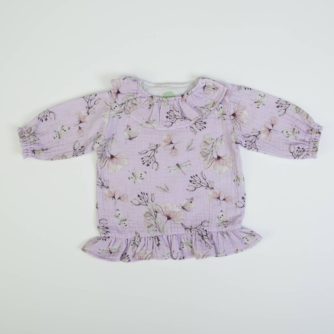 Organic Baby Girls Lilac Tunic And Jean Leggings