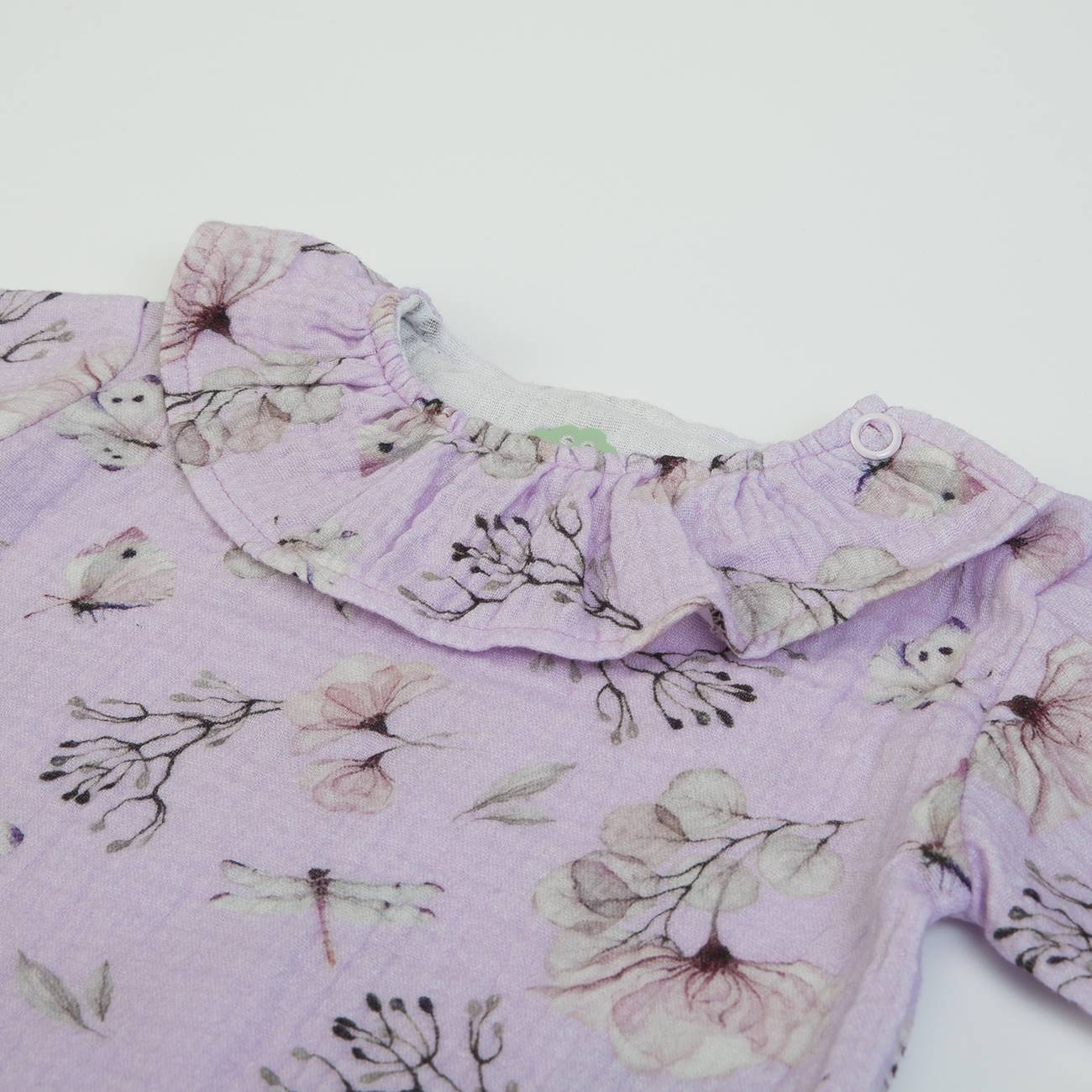 Organic Baby Girls Lilac Tunic And Jean Leggings