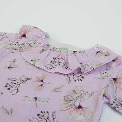 Organic Baby Girls Lilac Tunic And Jean Leggings