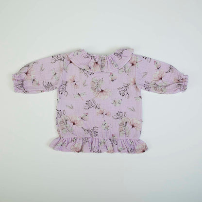 Organic Baby Girls Lilac Tunic And Jean Leggings