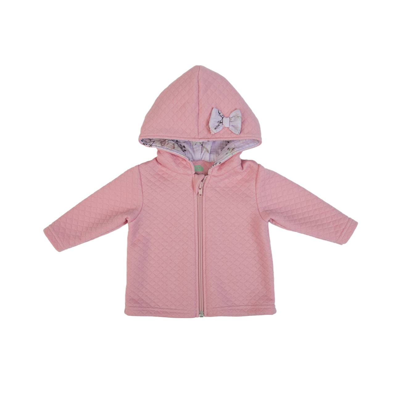 Organic Baby Girls Pink Cardigan