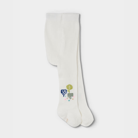 Boboli Baby Girls Off White Thick Tights