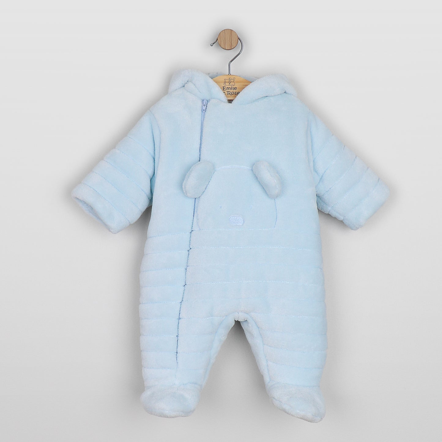Emile et Rose Baby Boys Abel Fleece Pramsuit with 3D Teddy