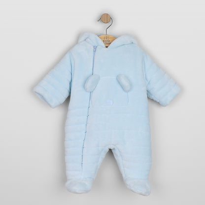 Emile et Rose Baby Boys Abel Fleece Pramsuit with 3D Teddy