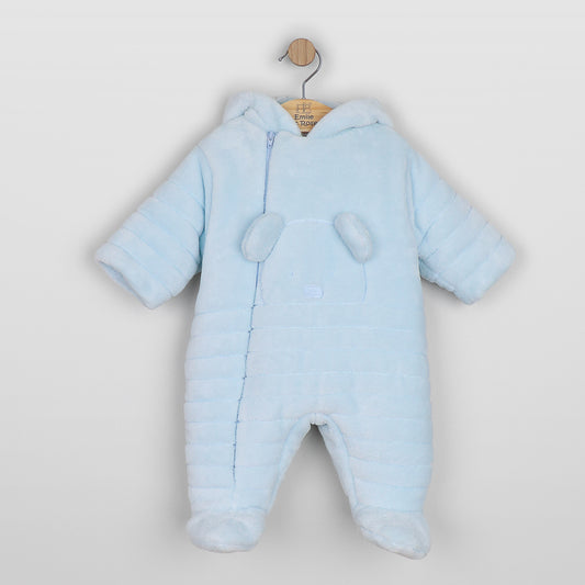Emile et Rose Baby Boys Abel Fleece Pramsuit with 3D Teddy
