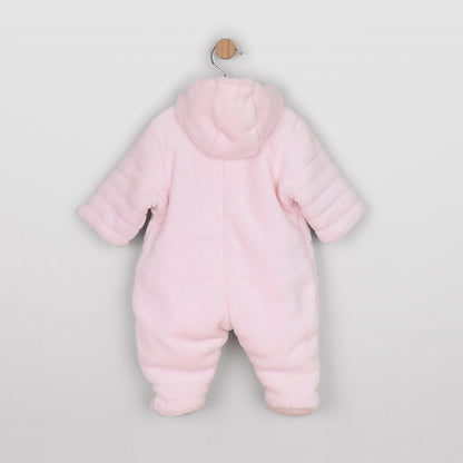 Emile et Rose Baby Girls Alison Fleece Pramsuit with 3D Bunny