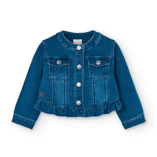 Boboli Girls Dark Denim Jacket