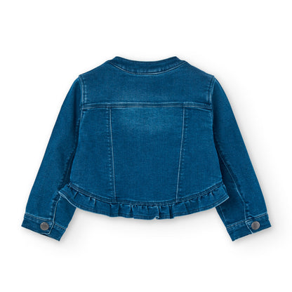 Boboli Girls Dark Denim Jacket