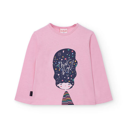 Boboli Girls 'THINK BIG' Long Sleeve Top