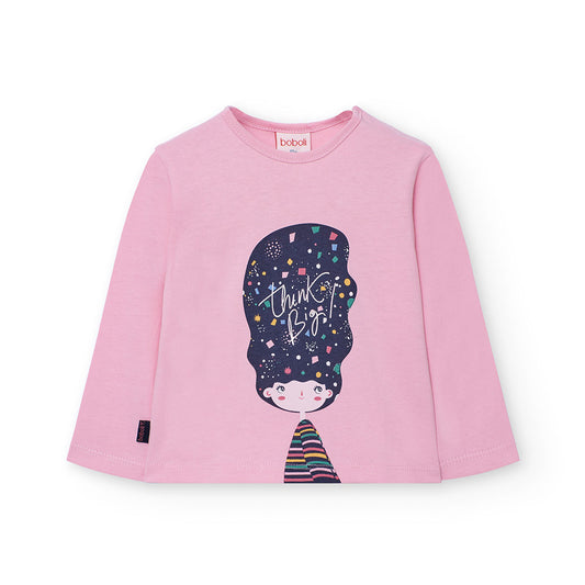 Boboli Girls 'THINK BIG' Long Sleeve Top