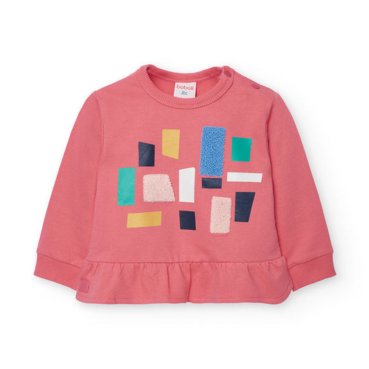 Boboli Girls Colourful Fleece Sweatshirt