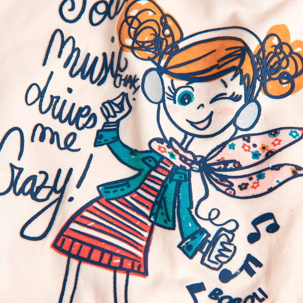 Boboli music bow t-shirt