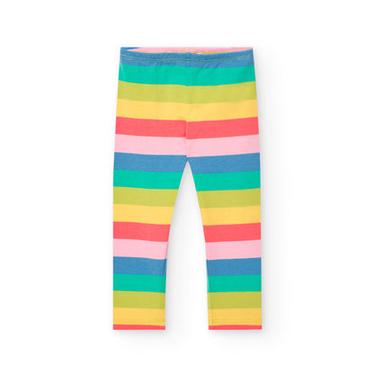 Boboli Girls Colorful Striped Leggings