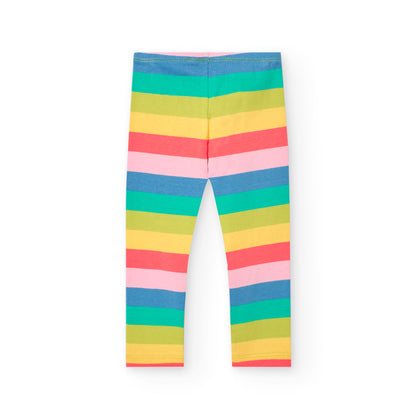 Boboli Girls Colorful Striped Leggings