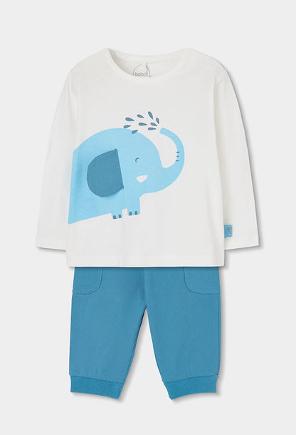 Boboli Baby Boys 2 piece long sleeve top and trousers outfit