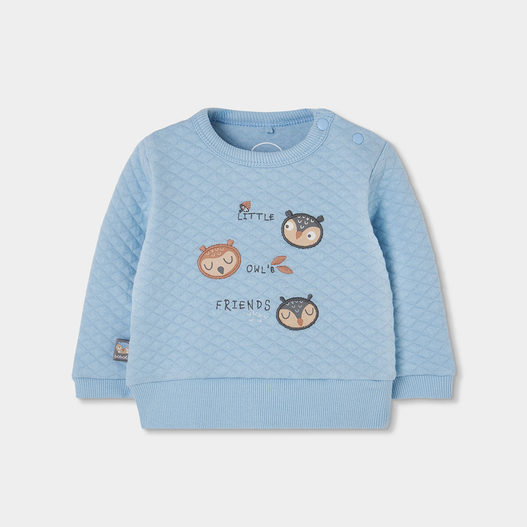 Boboli Baby Boys Owl Friends 2 piece Top and Trousers Set