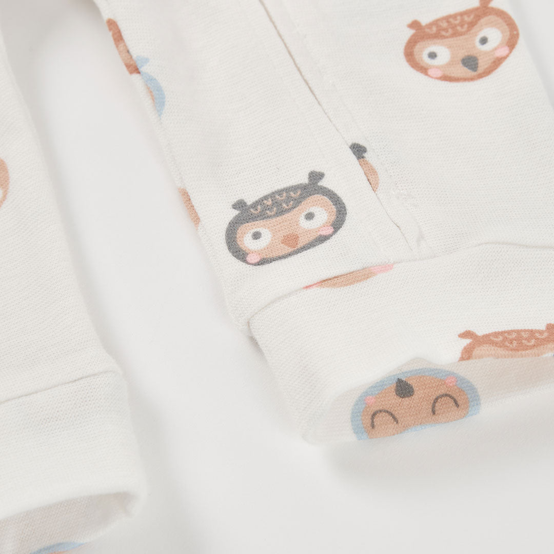 Boboli Baby Boys Owl Ribbed Playsuit