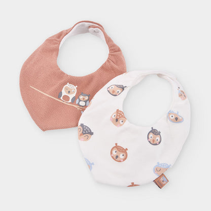 Boboli Baby Boys 2 Pack Bibs Owl Design