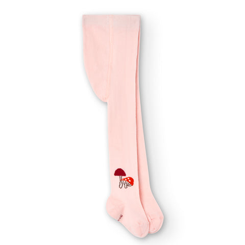 Boboli pink tights with ankle detail