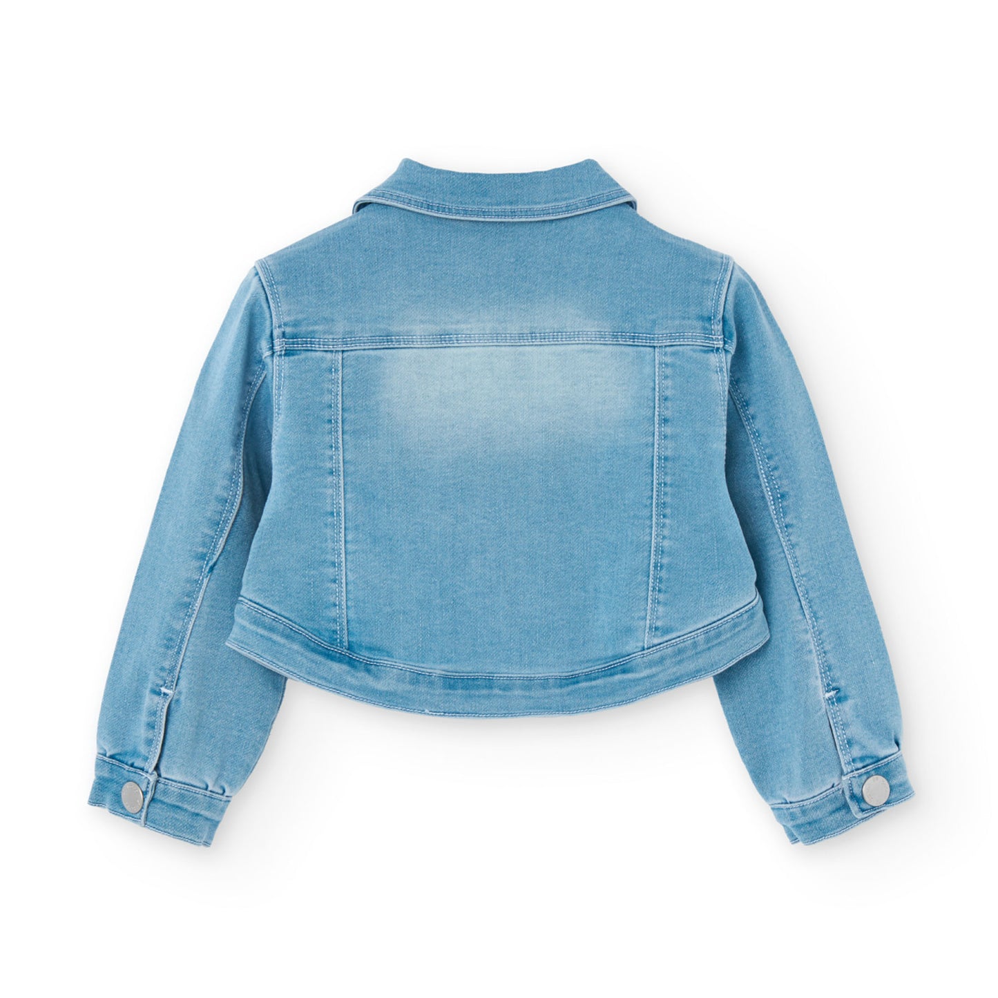 Boboli Girls Bleached Denim Jacket