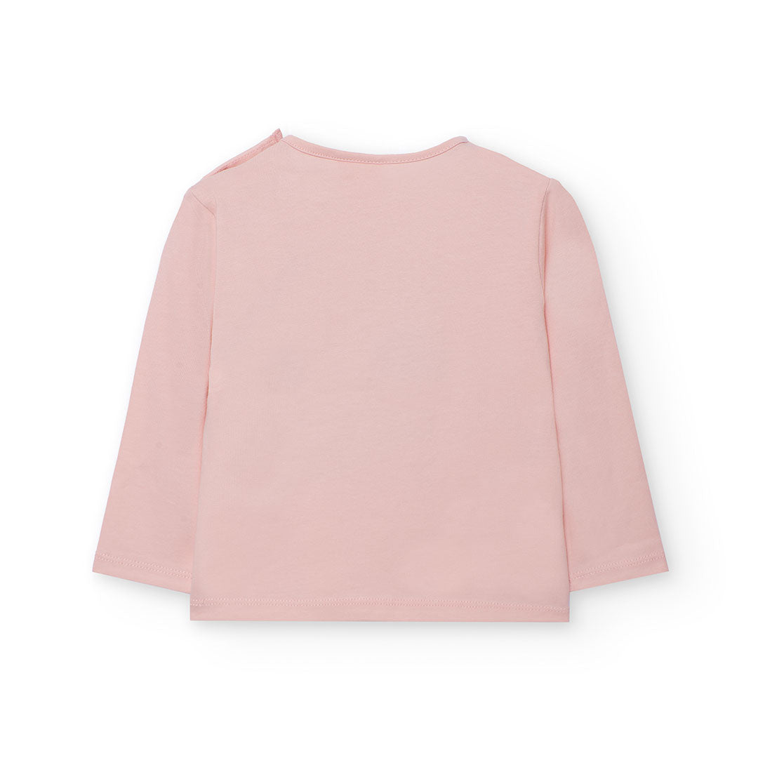 Boboli Girls Pink Long Sleeve Top