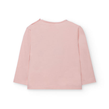 Boboli Girls Pink Long Sleeve Top