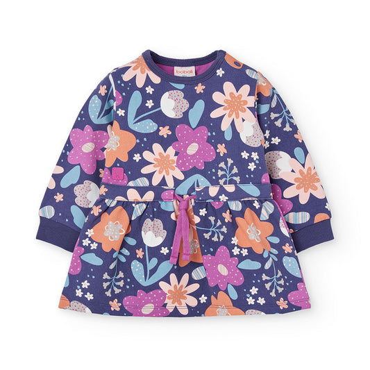 Boboli Girls Floral Print Dress