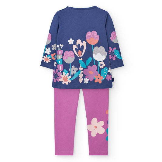 Boboli Baby Girls Floral Print Leggings and Top Set