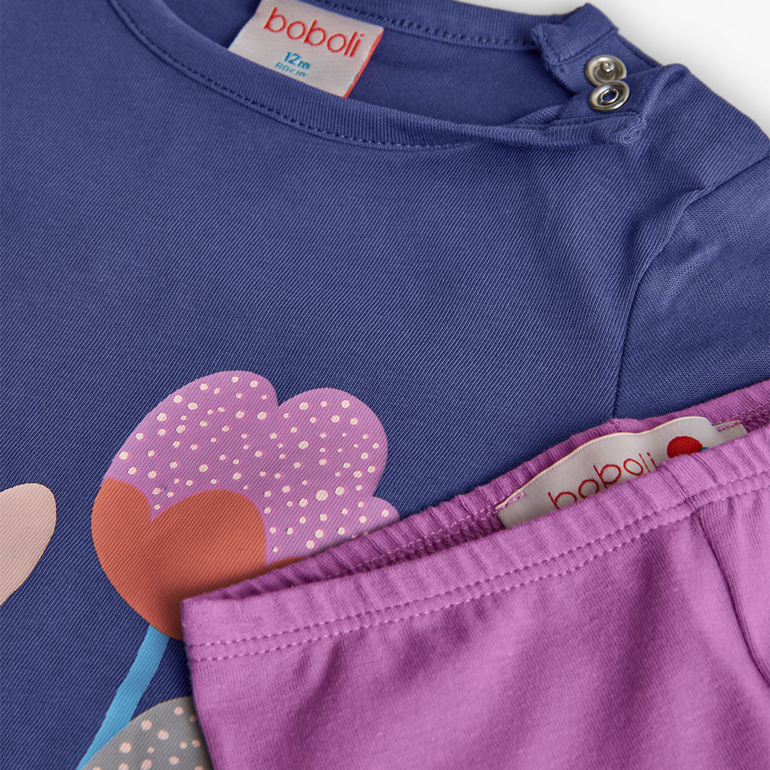 Boboli Baby Girls Floral Print Leggings and Top Set