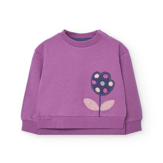 Boboli Girls Blackberry Sweatshirt