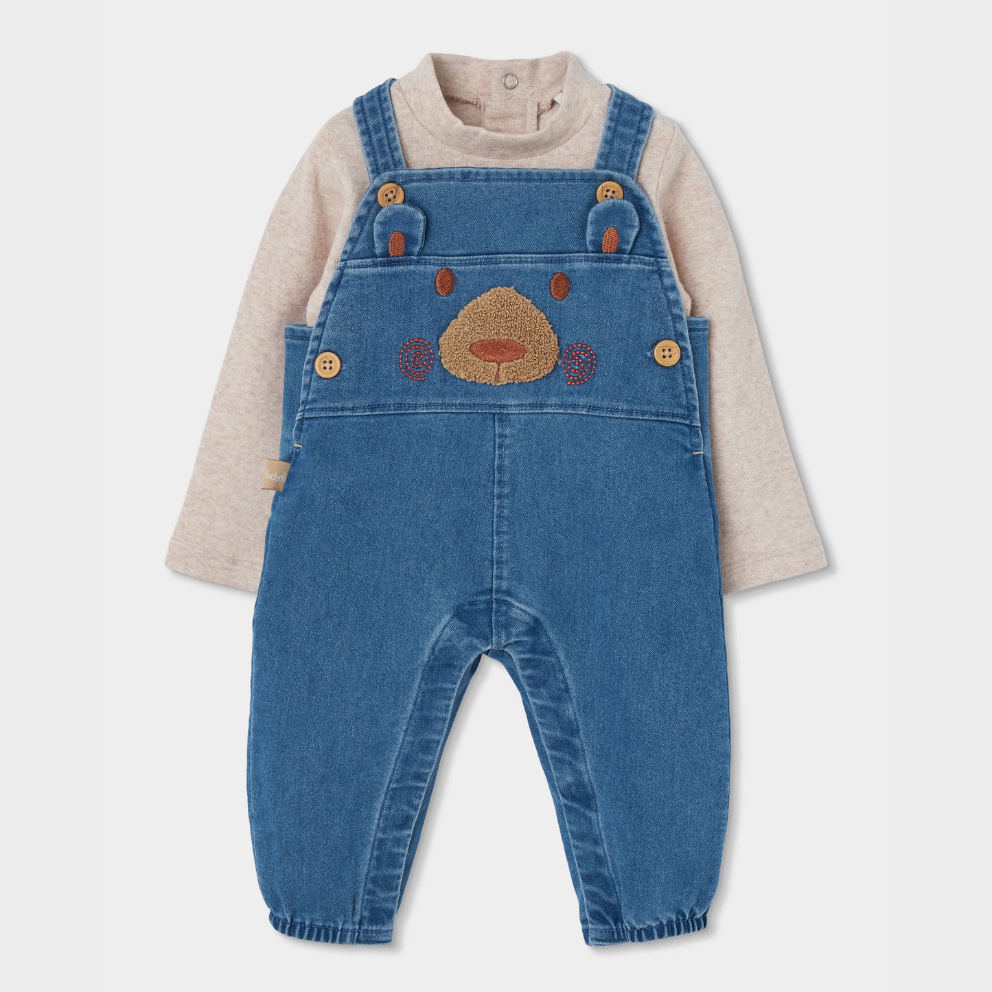 Boboli Baby Boys Blue Dungaree Set