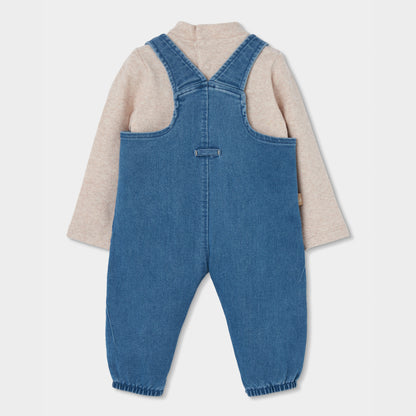 Boboli Baby Boys Blue Dungaree Set