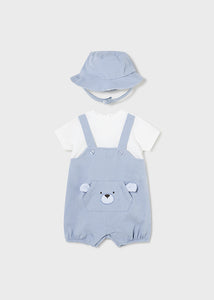 Mayoral dungaree style bear romper
