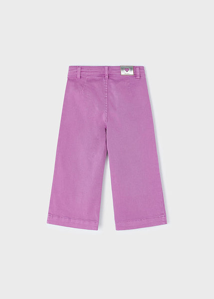 Mayoral lilac Cotton Wide-Leg Trousers