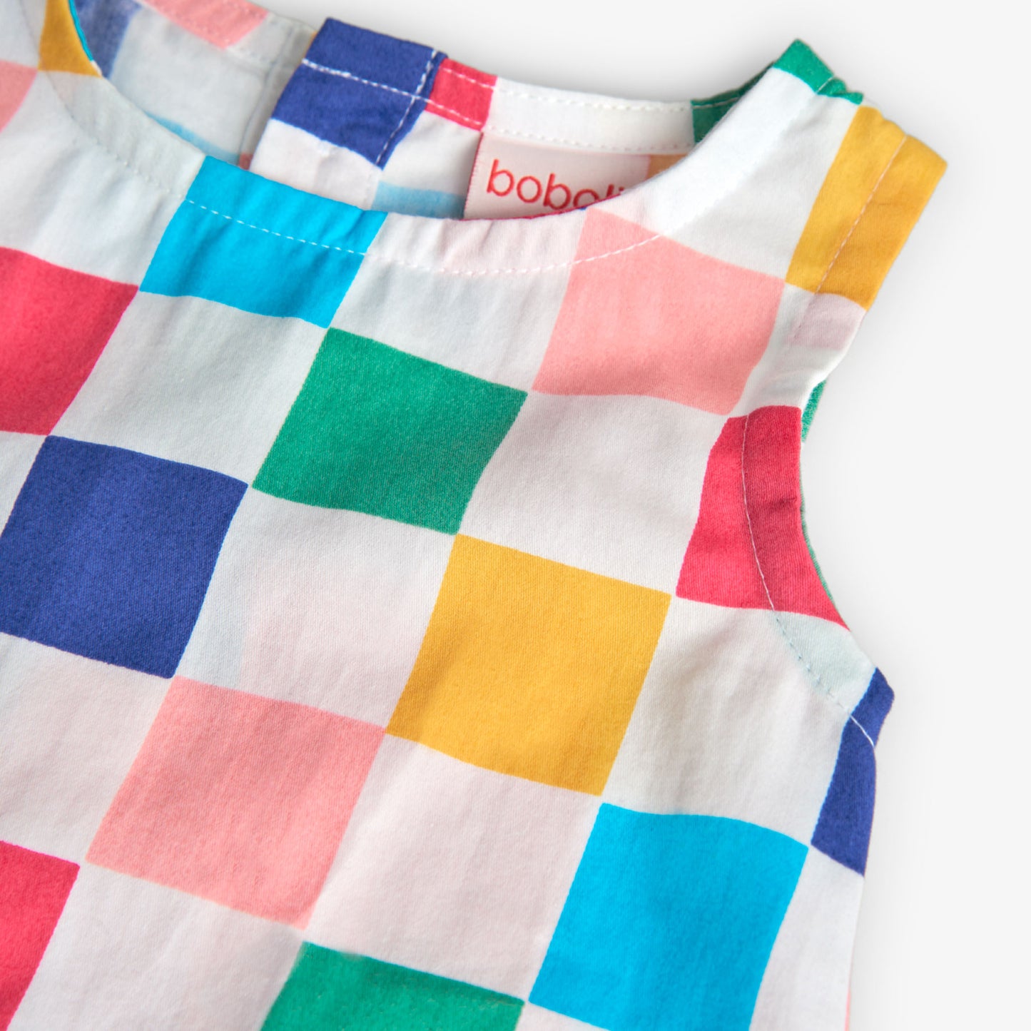 Boboli Girls Chequered Sleeveless Summer Shirt