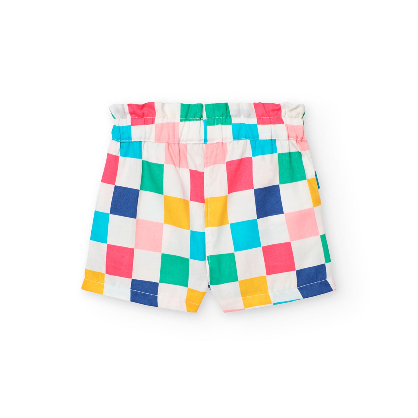 Boboli Girls Chequered Bermuda Summer Shorts