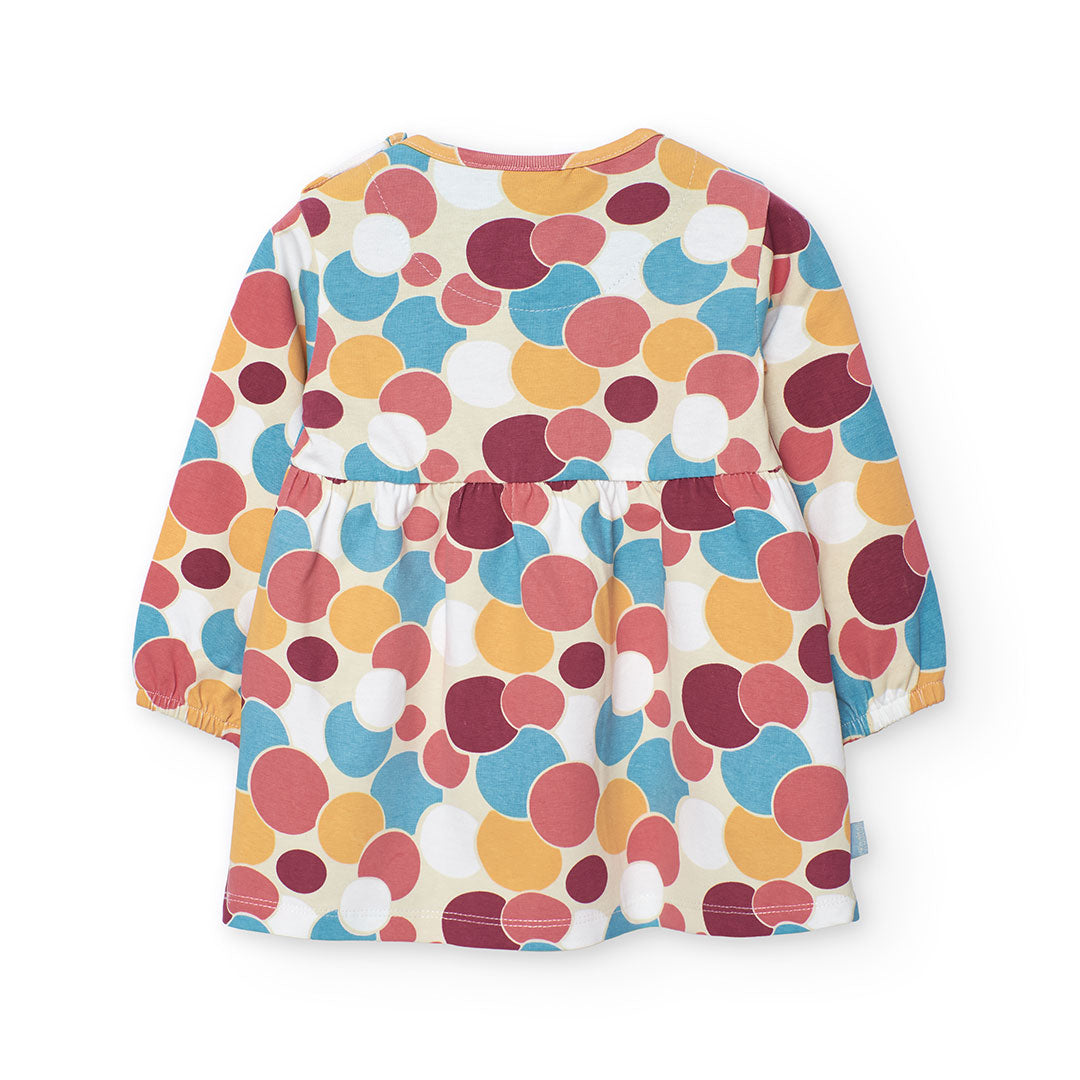 Boboli Girls Colourful Print Stretch Dress