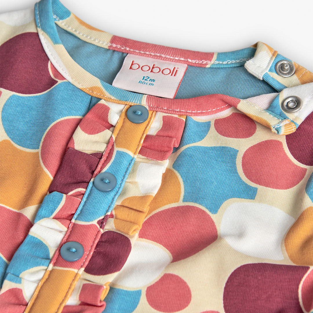 Boboli Girls Colourful Print Stretch Dress