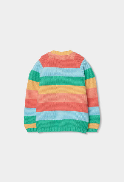 Boboli Baby Boys Multicoloured Zip Up Knit Jacket