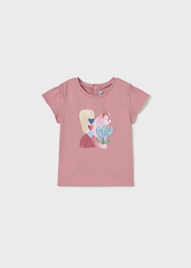 Mayoral Baby Girls Embroidered T-shirt