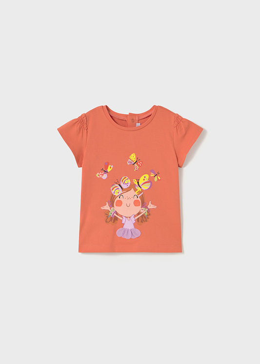 Mayoral Baby Girls Butterfly Print T-shirt