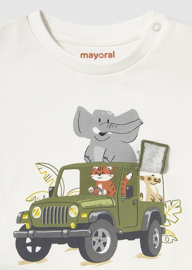 Mayoral Baby Boy Safari Car T-shirt