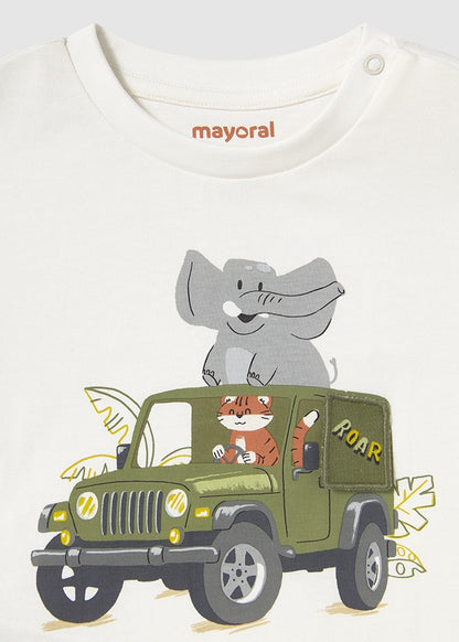 Mayoral Baby Boy Safari Car T-shirt