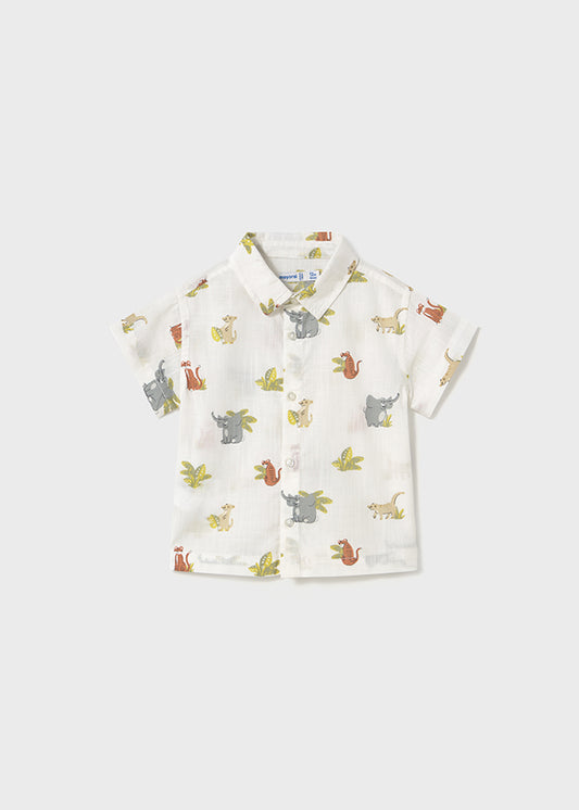 Mayoral Baby Boy Animal Shirt