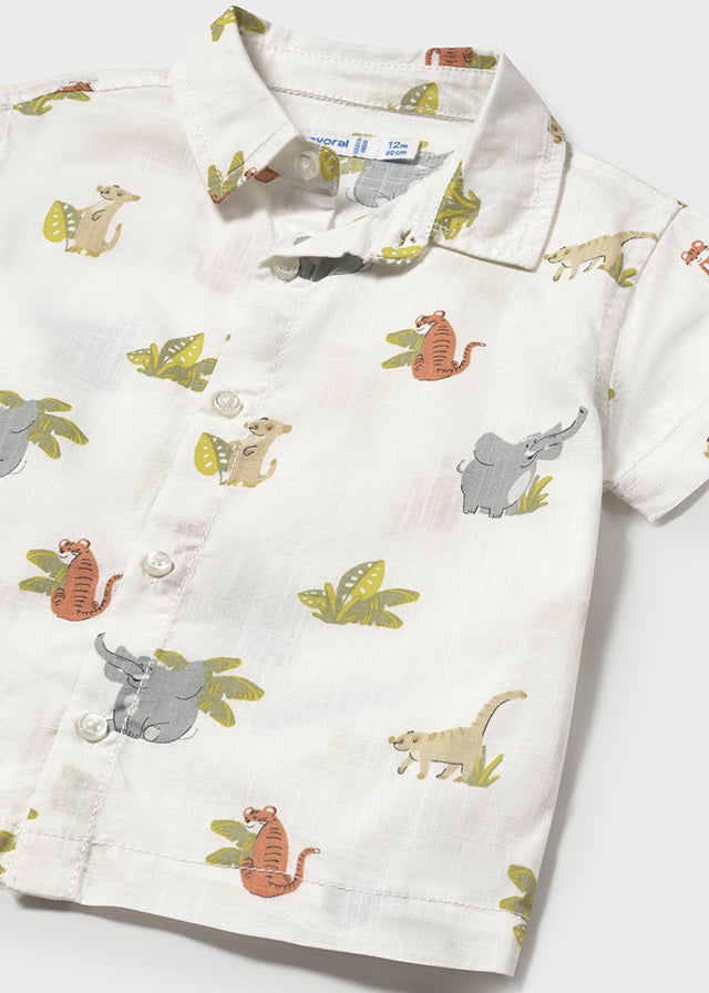 Mayoral Baby Boy Animal Shirt