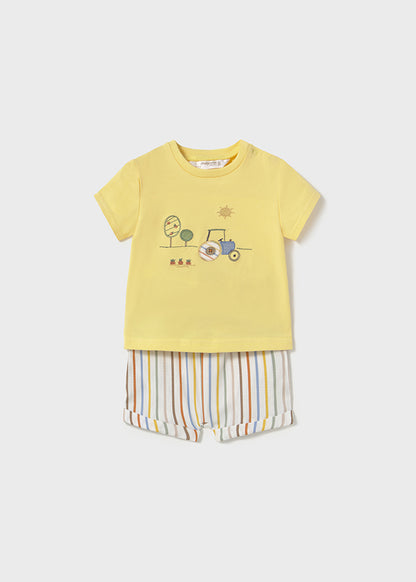 Mayoral Baby Boys Sunny Farm Short and T-Shirt Set